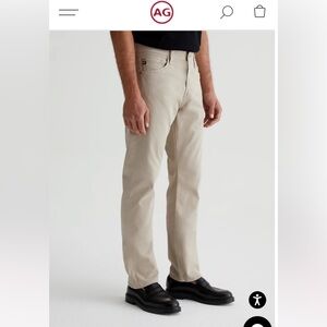 AG Adriano Goldschmied khaki pants The Graduate, Tailored Leg, Men's 32 X 32